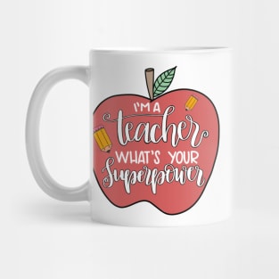 Teaching is A Superpower Sticker Mug